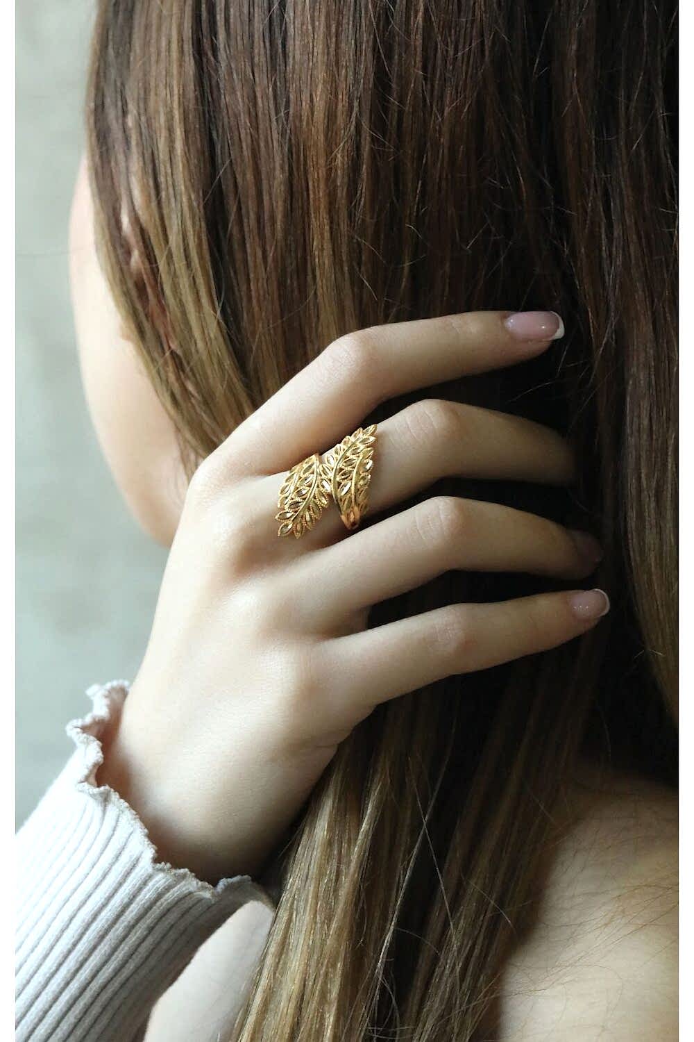 Orta Boy Zeytindalı Model Yüzük