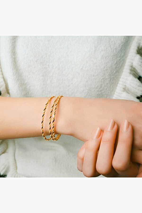 22K 10 Gr Paftalı Burma Bilezik 62 Beden